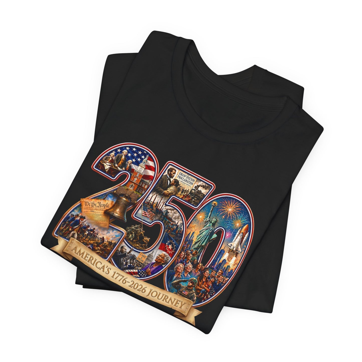 250th Anniversary America Journey Graphic Tee — “America’s 1776–2026 Journey” Commemorative T‑Shirt