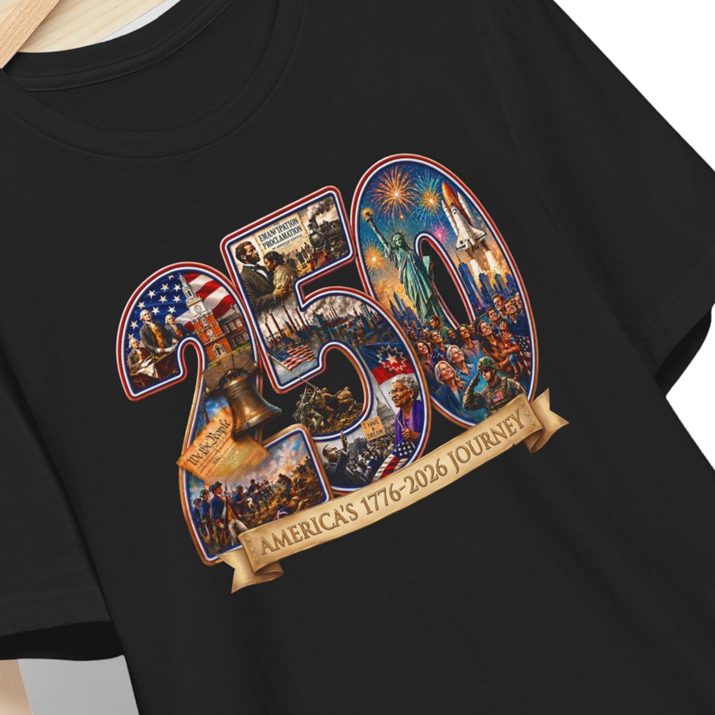 250th Anniversary America Journey Graphic Tee — “America’s 1776–2026 Journey” Commemorative T‑Shirt